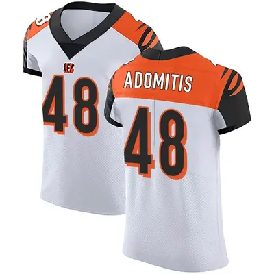 Men's Elite Cal Adomitis Cincinnati Bengals White Vapor Untouchable Jersey