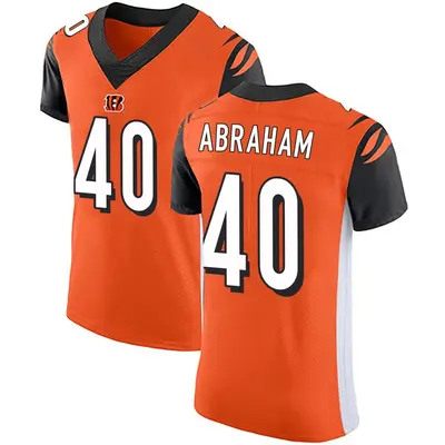 Men's Elite Micah Abraham Cincinnati Bengals Orange Alternate Vapor Untouchable Jersey