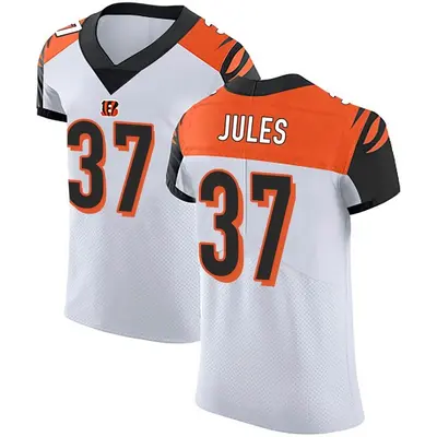 Men's Elite PJ Jules Cincinnati Bengals White Vapor Untouchable Jersey