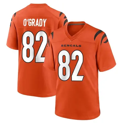 Men's Game Cheyenne O'Grady Cincinnati Bengals Orange Jersey