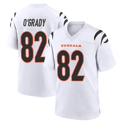 Men's Game Cheyenne O'Grady Cincinnati Bengals White Jersey