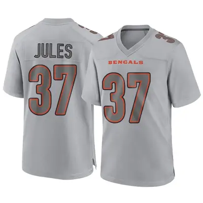 Men's Game PJ Jules Cincinnati Bengals Gray Atmosphere Fashion Jersey