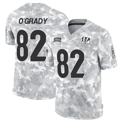 Men's Limited Cheyenne O'Grady Cincinnati Bengals Arctic Camo 2024 Salute to Service Jersey