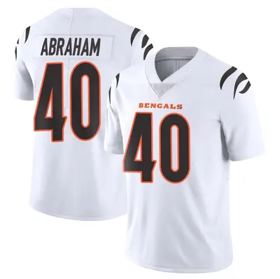 Men's Limited Micah Abraham Cincinnati Bengals White Vapor Untouchable Jersey