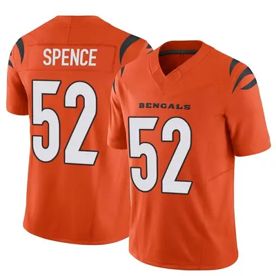 Men's Limited Noah Spence Cincinnati Bengals Orange Vapor F.U.S.E. Jersey