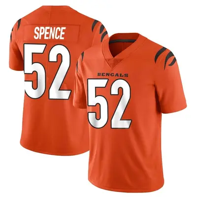 Men's Limited Noah Spence Cincinnati Bengals Orange Vapor Untouchable Jersey