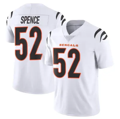 Men's Limited Noah Spence Cincinnati Bengals White Vapor Untouchable Jersey