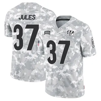 Men's Limited PJ Jules Cincinnati Bengals Arctic Camo 2024 Salute to Service Jersey