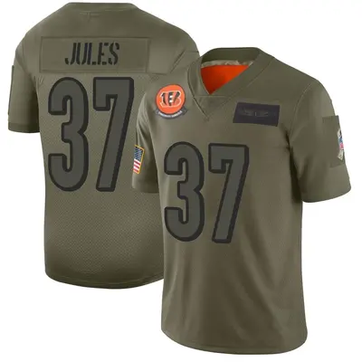 Men's Limited PJ Jules Cincinnati Bengals Camo 2019 Salute to Service Jersey