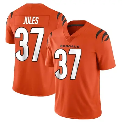 Men's Limited PJ Jules Cincinnati Bengals Orange Vapor Untouchable Jersey