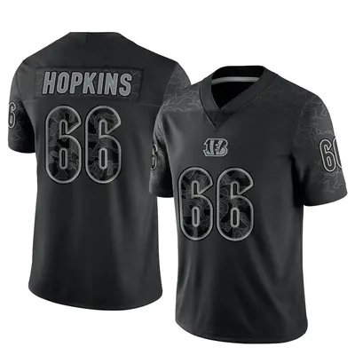 Men's Limited Trey Hopkins Cincinnati Bengals Black Reflective Jersey