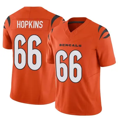 Men's Limited Trey Hopkins Cincinnati Bengals Orange Vapor F.U.S.E. Jersey