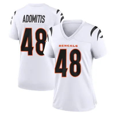 Women's Game Cal Adomitis Cincinnati Bengals White Jersey