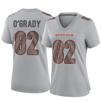 Women's Game Cheyenne O'Grady Cincinnati Bengals Gray Atmosphere Fashion Jersey