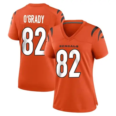 Women's Game Cheyenne O'Grady Cincinnati Bengals Orange Jersey