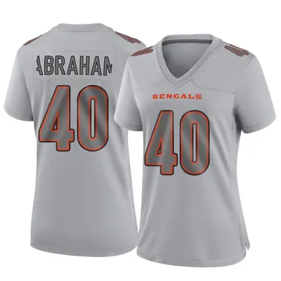 Women's Game Micah Abraham Cincinnati Bengals Gray Atmosphere Fashion Jersey