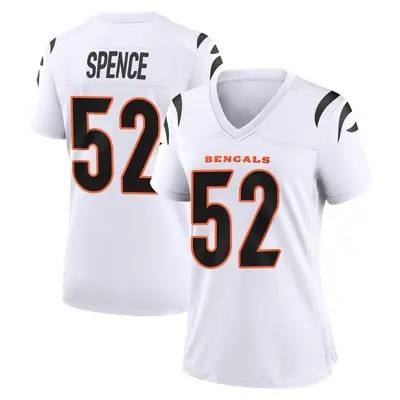 Women's Game Noah Spence Cincinnati Bengals White Jersey