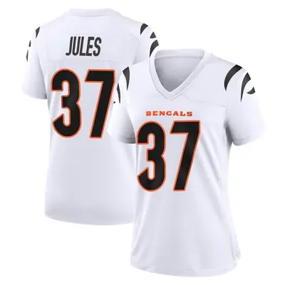 Women's Game PJ Jules Cincinnati Bengals White Jersey