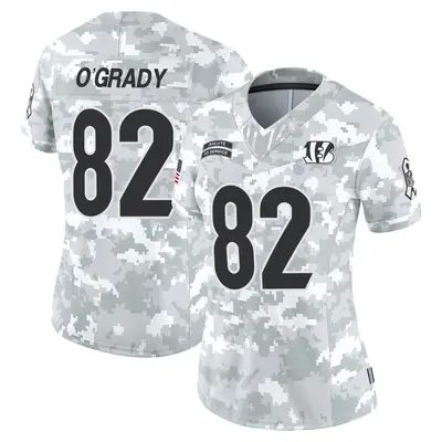 Women's Limited Cheyenne O'Grady Cincinnati Bengals Arctic Camo 2024 Salute to Service Jersey