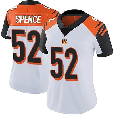 Women's Limited Noah Spence Cincinnati Bengals White Vapor Untouchable Jersey