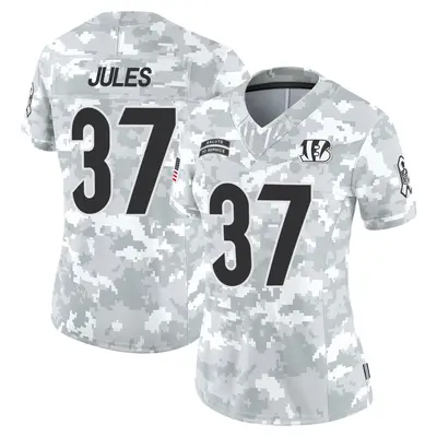 Women's Limited PJ Jules Cincinnati Bengals Arctic Camo 2024 Salute to Service Jersey