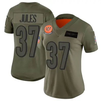 Women's Limited PJ Jules Cincinnati Bengals Camo 2019 Salute to Service Jersey