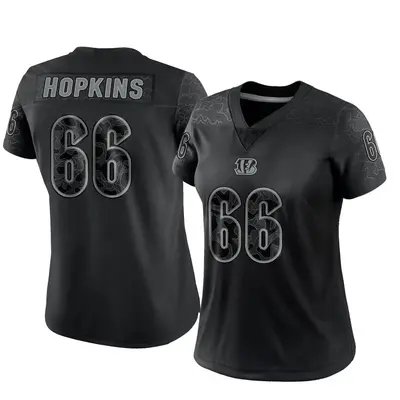 Women's Limited Trey Hopkins Cincinnati Bengals Black Reflective Jersey