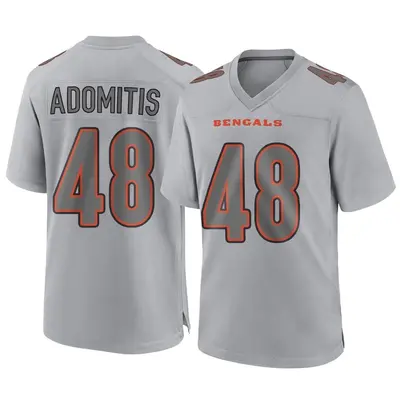 Youth Game Cal Adomitis Cincinnati Bengals Gray Atmosphere Fashion Jersey