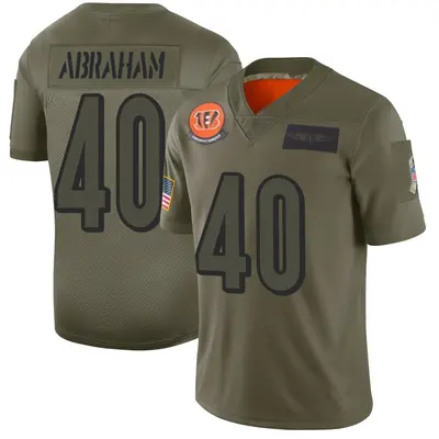 Youth Limited Micah Abraham Cincinnati Bengals Camo 2019 Salute to Service Jersey