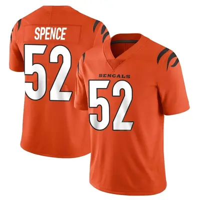 Youth Limited Noah Spence Cincinnati Bengals Orange Vapor Untouchable Jersey